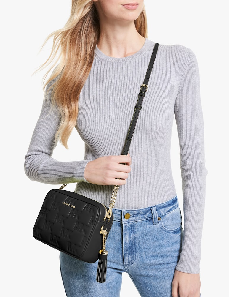 rinascente Michael Michael Kors Jet Set M camera crossbody bag - black