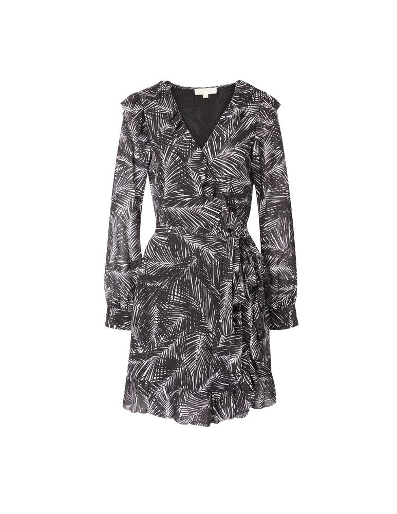 rinascente Michael Michael Kors Long sleeved wrap mini dress - black