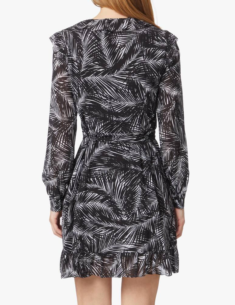 rinascente Michael Michael Kors Long sleeved wrap mini dress - black