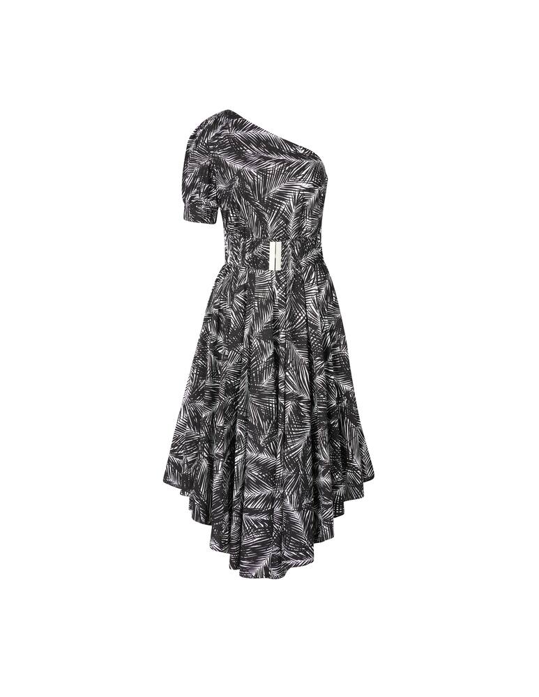Michael Michael Kors One-shoulder midi dress with belt - black - picture 5
