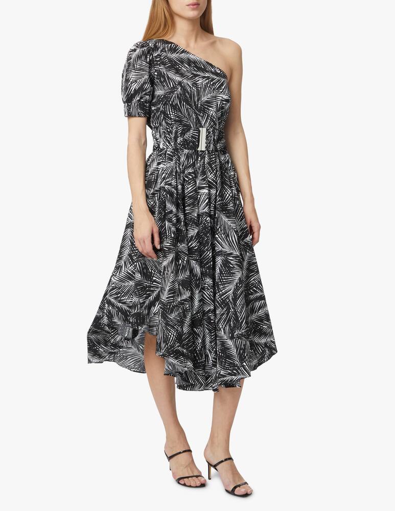 Michael Michael Kors One-shoulder midi dress with belt - black - picture 1