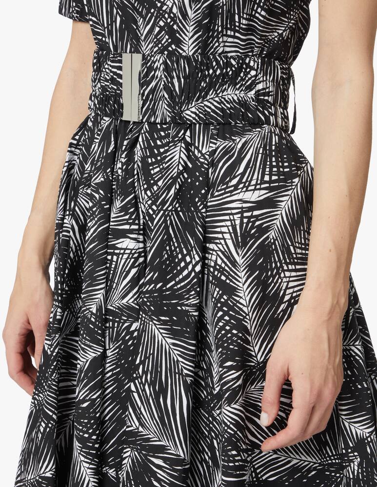 Michael Michael Kors One-shoulder midi dress with belt - black - picture 4
