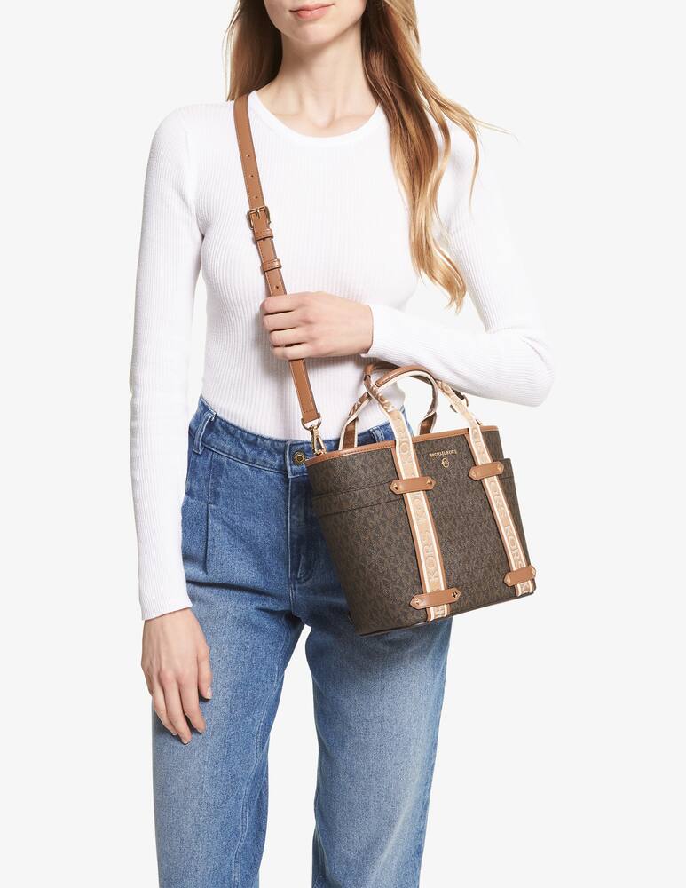 rinascente Michael Michael Kors Borsa shopper Maeve S open - Marrone