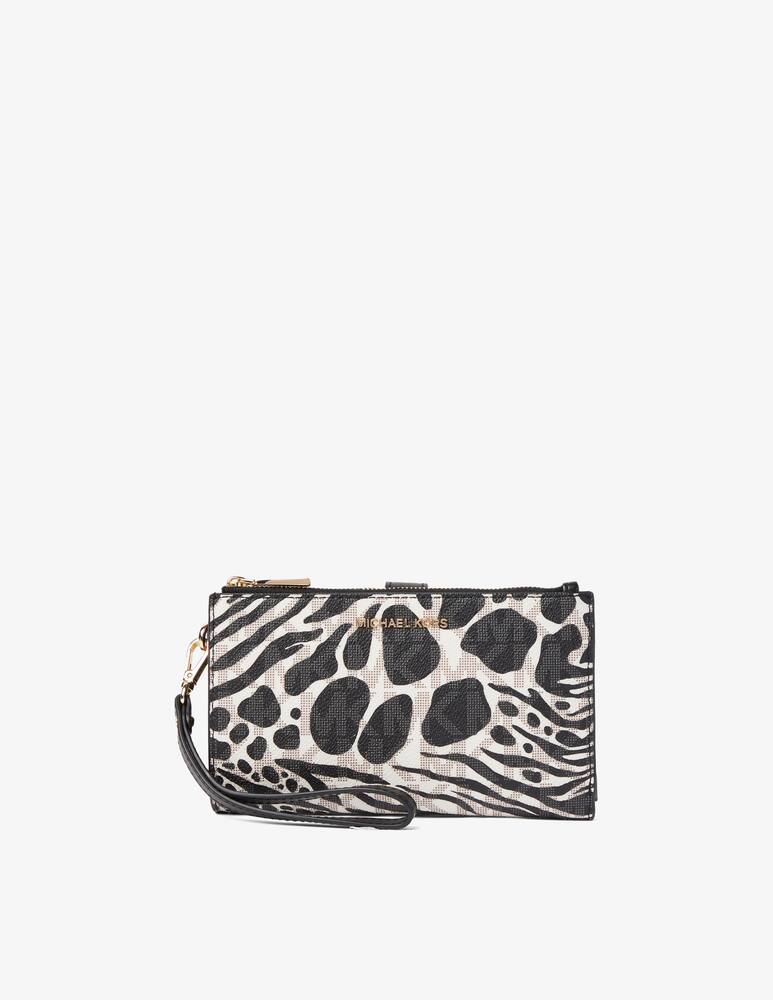 rinascente Michael Michael Kors Jet Set double zip wristlet wallet - Black