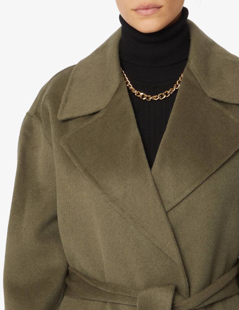 rinascente Michael Michael Kors Wool blend coat with belt at the waist - Olive