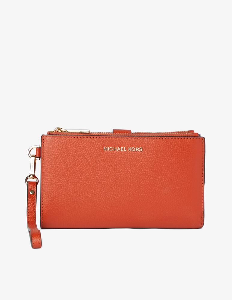 rinascente Michael Michael Kors Jet Set double zip wristlet wallet - Orange