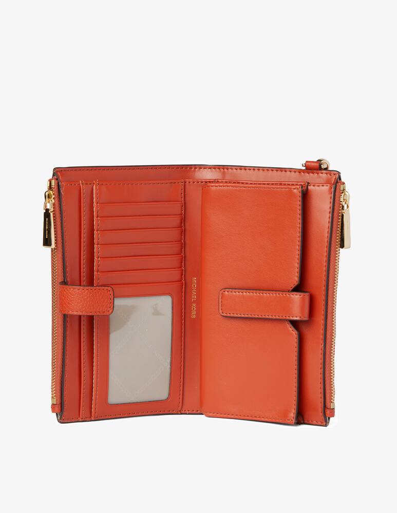 rinascente Michael Michael Kors Jet Set double zip wristlet wallet - Orange