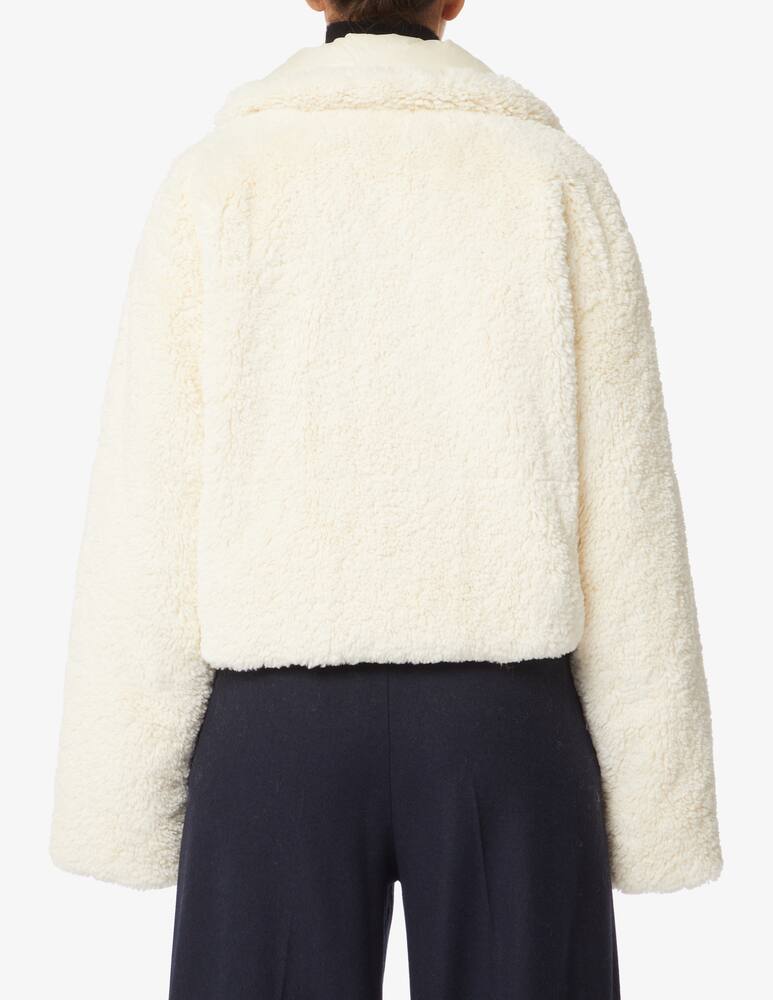 rinascente Michael Michael Kors Crop down coat with faux fur - White