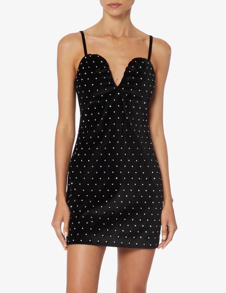 rinascente Michael Michael Kors Vestito bustier in velluto mini - Nero