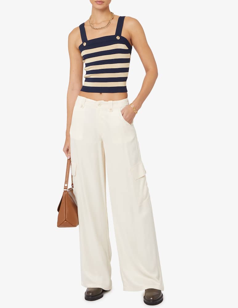 rinascente Michael Michael Kors Eco metallic stripe tank top