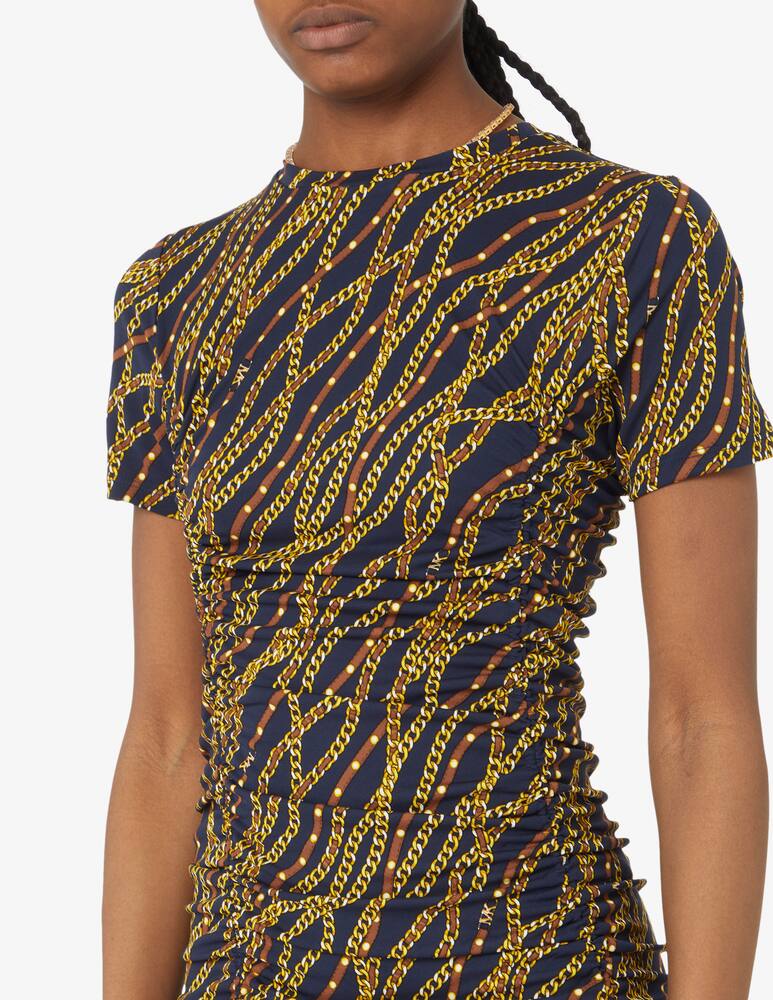 rinascente Michael Michael Kors Abito a maniche corte con stampa a catena