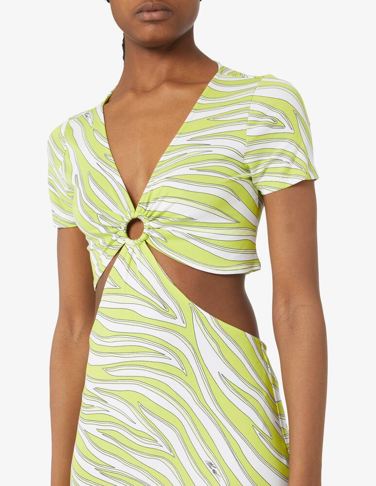 rinascente Michael Michael Kors Zebra o-ring maxi dress