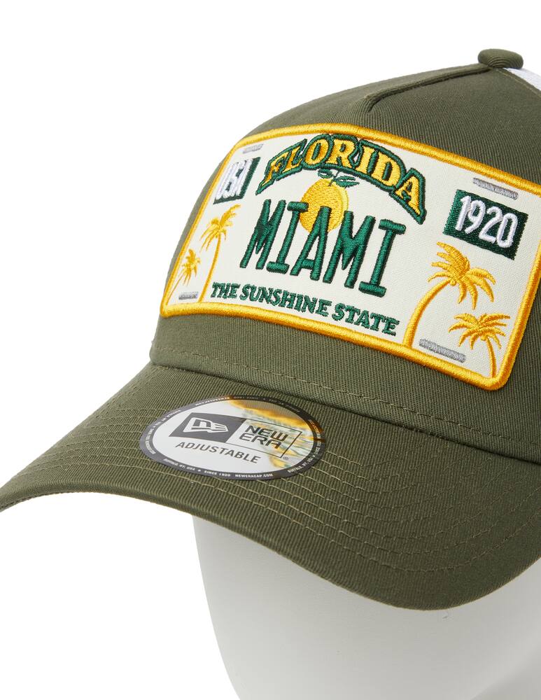 rinascente New Era License plate trucker cap - green
