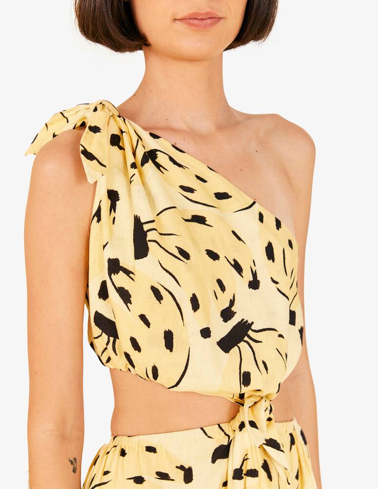 rinascente Farm Rio Bossa banana midi dress