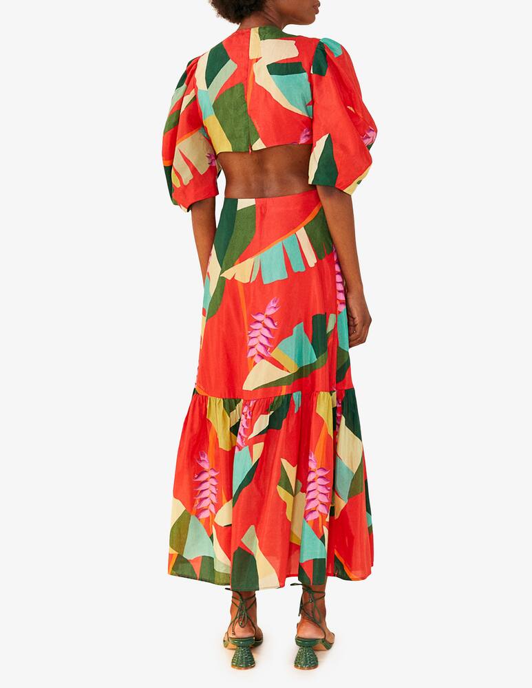 rinascente Farm Rio Abito midi Heliconia