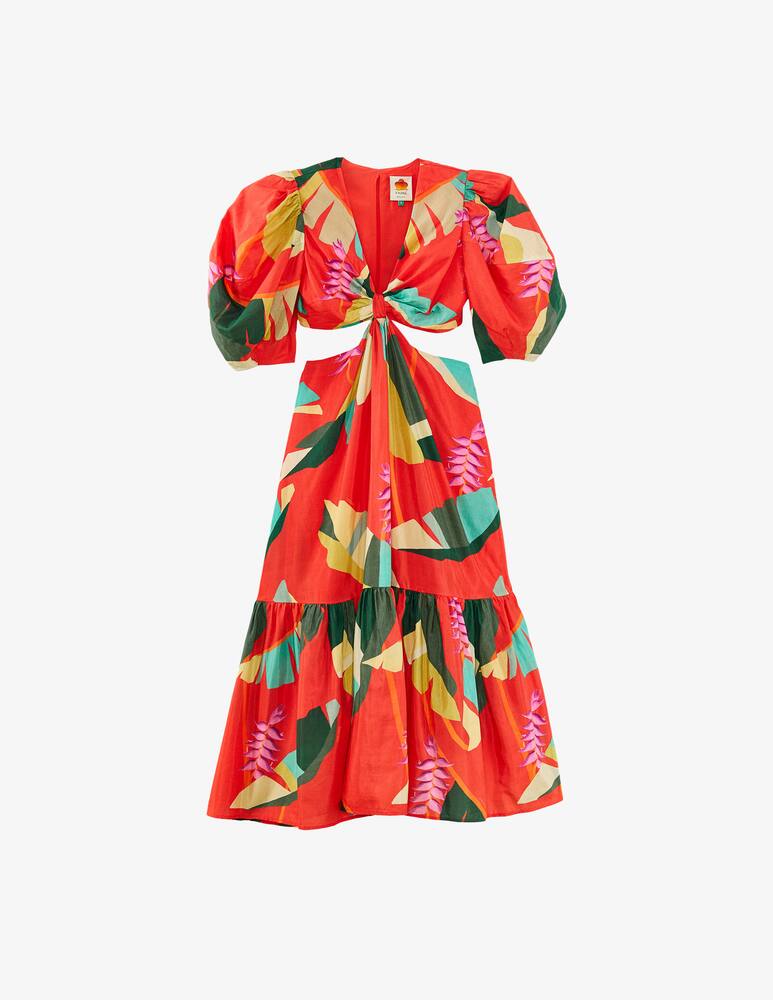 rinascente Farm Rio Abito midi Heliconia