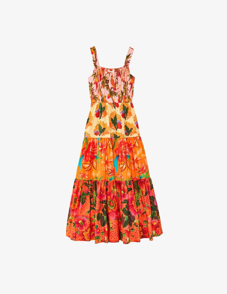 rinascente Farm Rio Maxi abito con stampe calde miste
