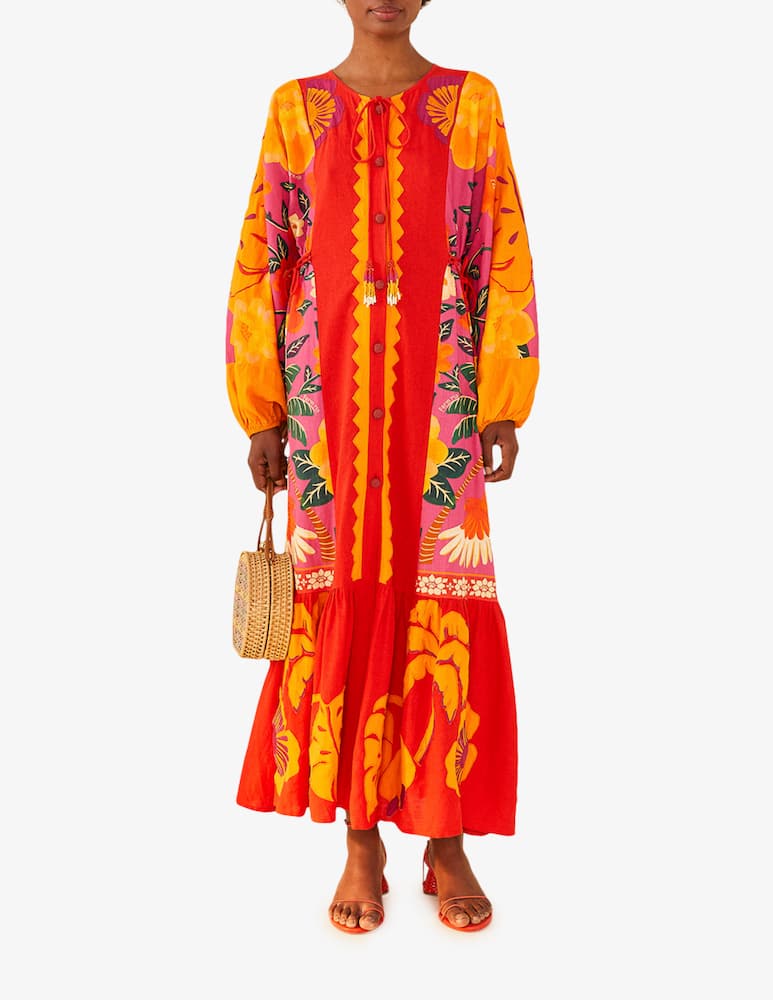Farm Rio Maxi abito patchwork Sunset - immagine 1 Farm Rio Maxi abito patchwork Sunset - immagine 1
