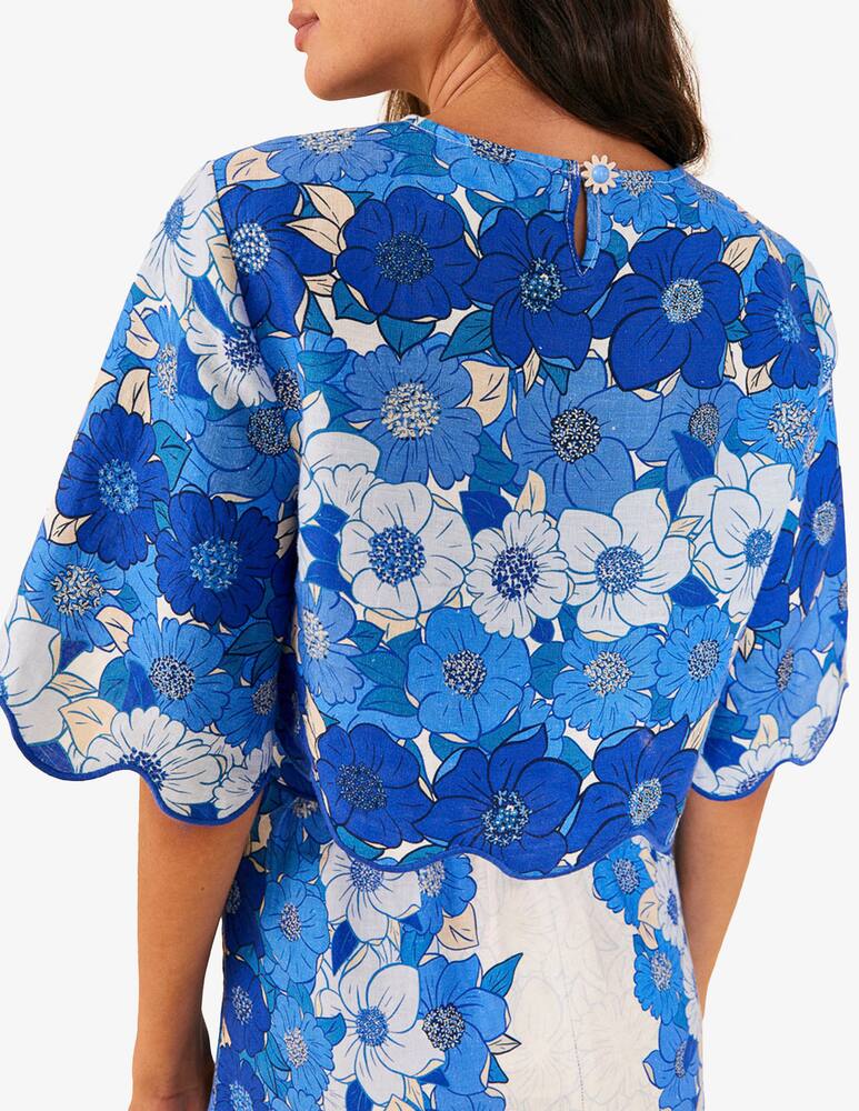 rinascente Farm Rio Flower stripes crop top