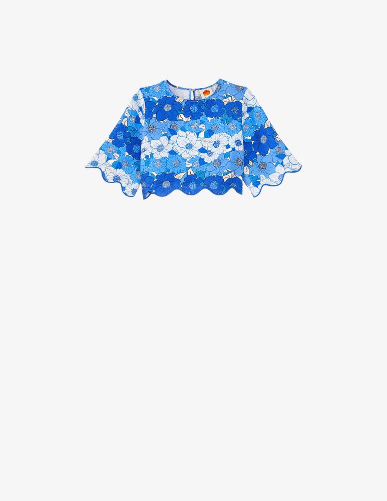 rinascente Farm Rio Flower stripes crop top