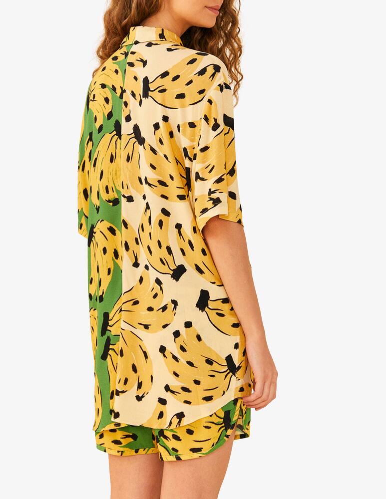 rinascente Farm Rio Mixed bossa banana uni shirt