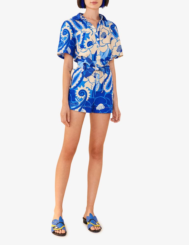 rinascente Farm Rio Tropical groove blue romper