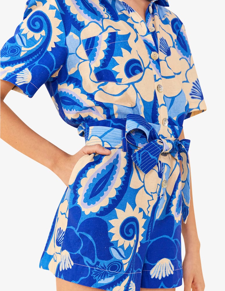 rinascente Farm Rio Tropical groove blue romper