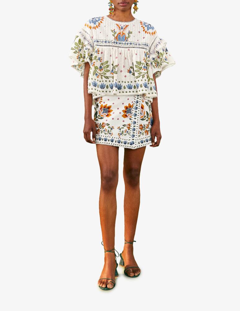 rinascente Farm Rio Summer garden skirt