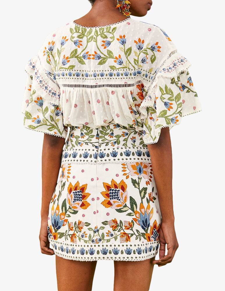 rinascente Farm Rio Summer garden skirt