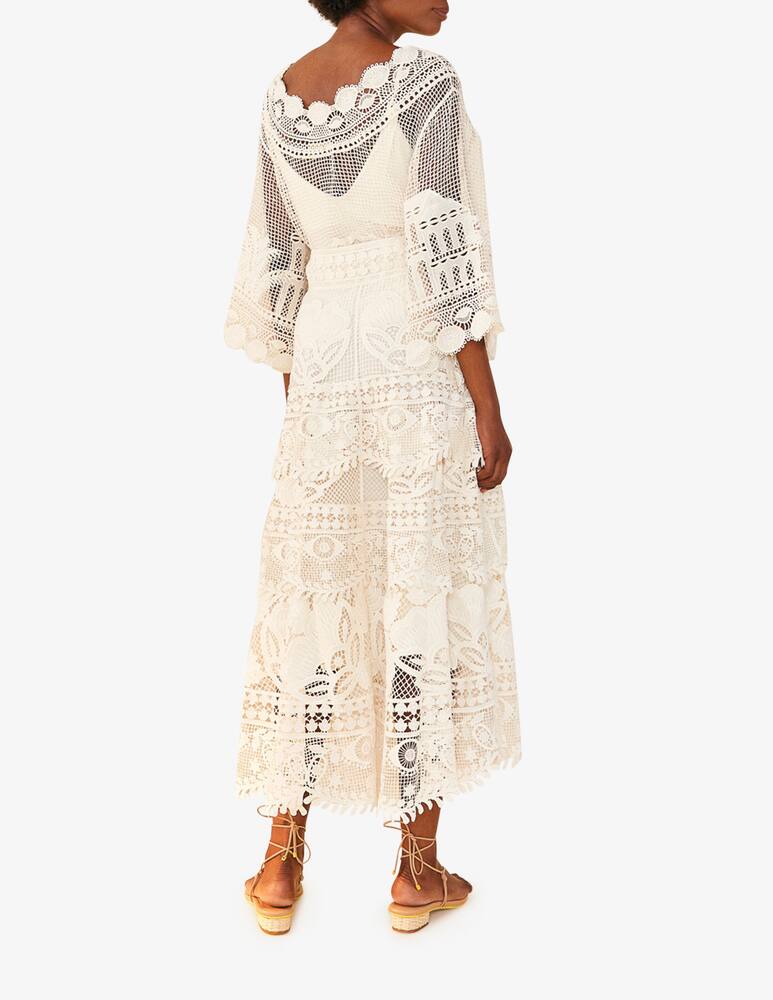 rinascente Farm Rio Gonna midi in guipire Alucina luz