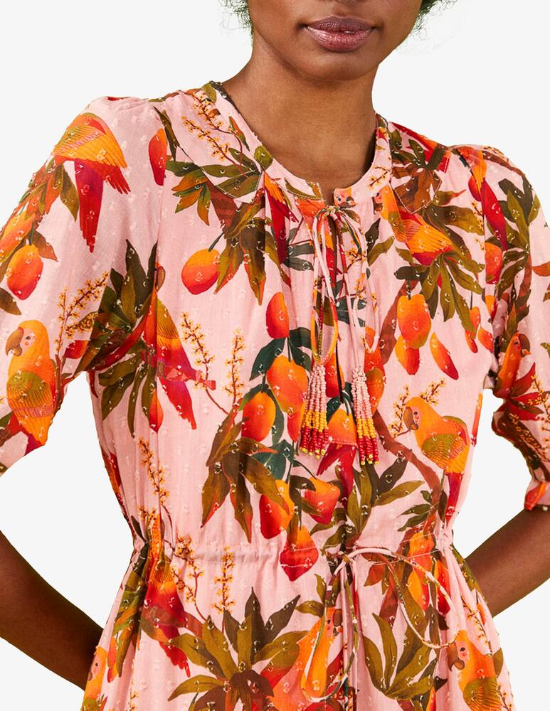 rinascente Farm Rio Mixed mango trees midi dress