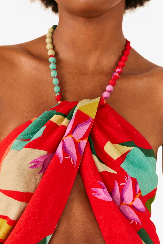 rinascente Farm Rio Heliconia crop top