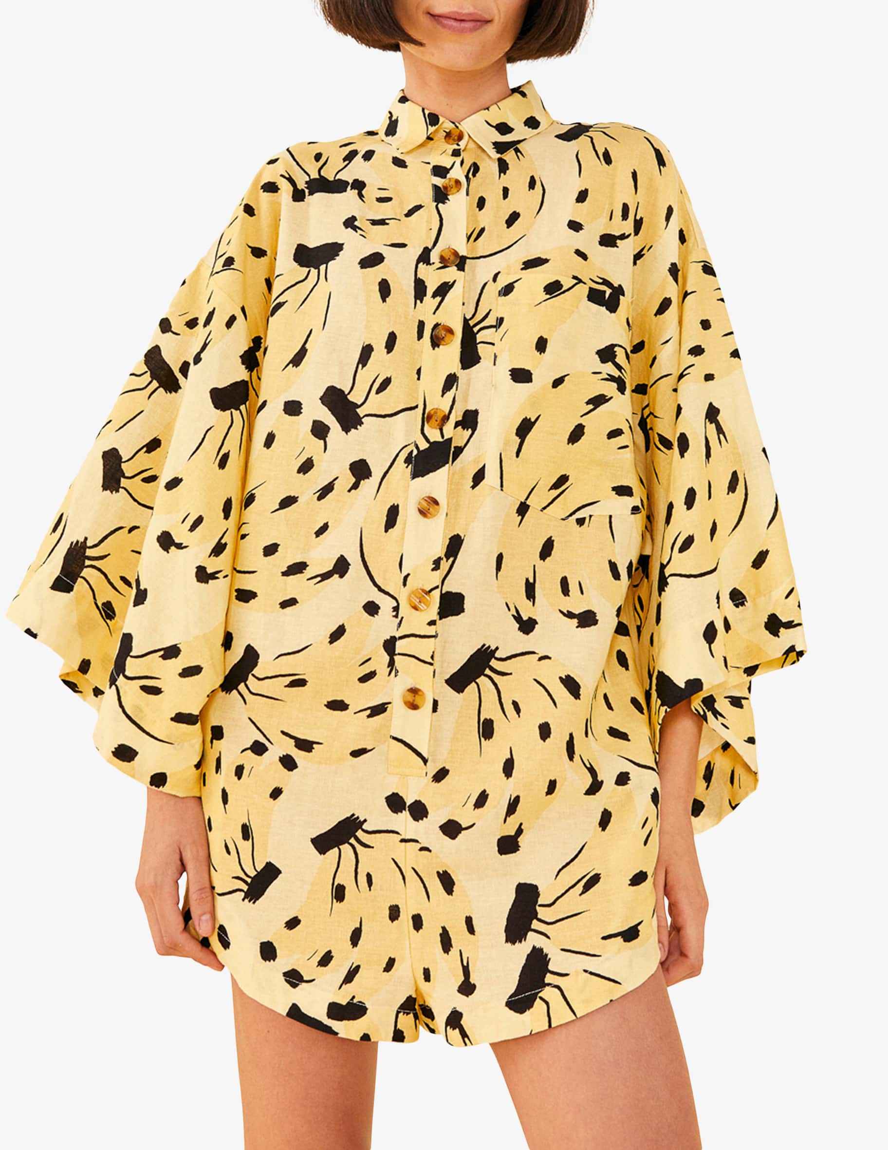 Shop Farm Rio Bossa banana romper on Rinascente