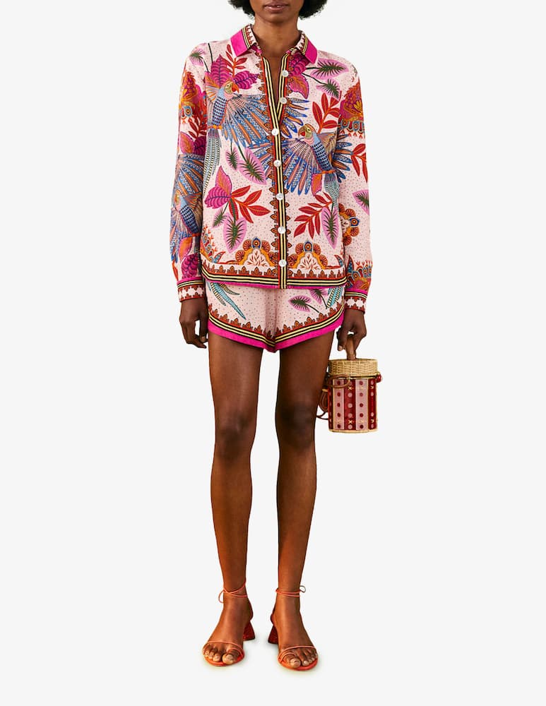 rinascente Farm Rio Camicia sciarpa Macaw