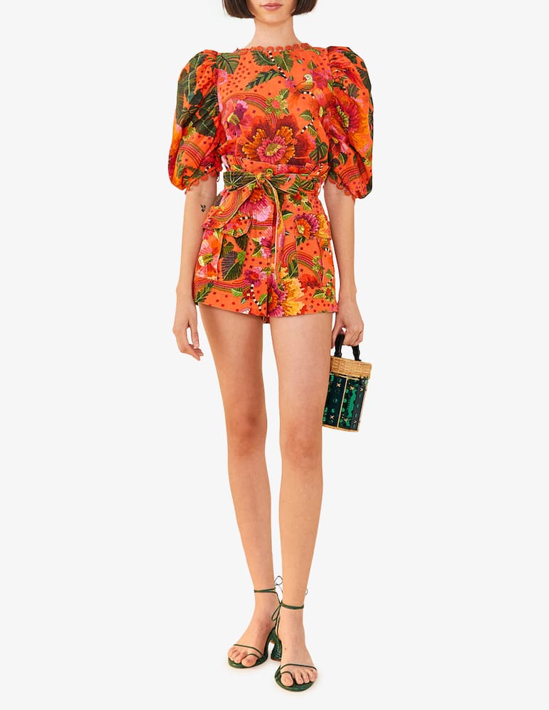 rinascente Farm Rio Blooming garden shorts