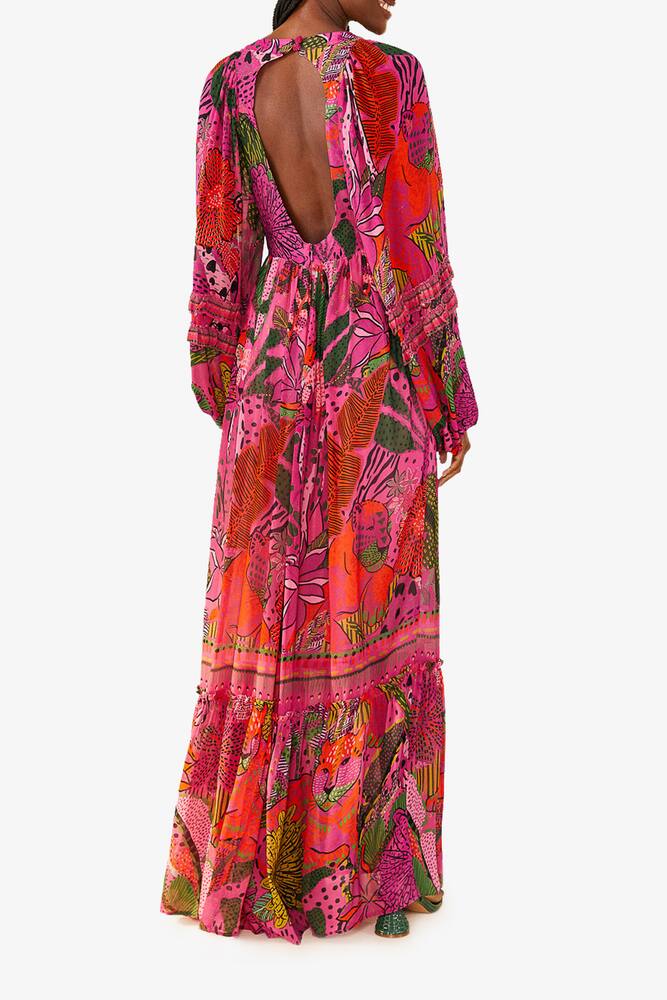 rinascente Farm Rio Cool leopards maxi dress