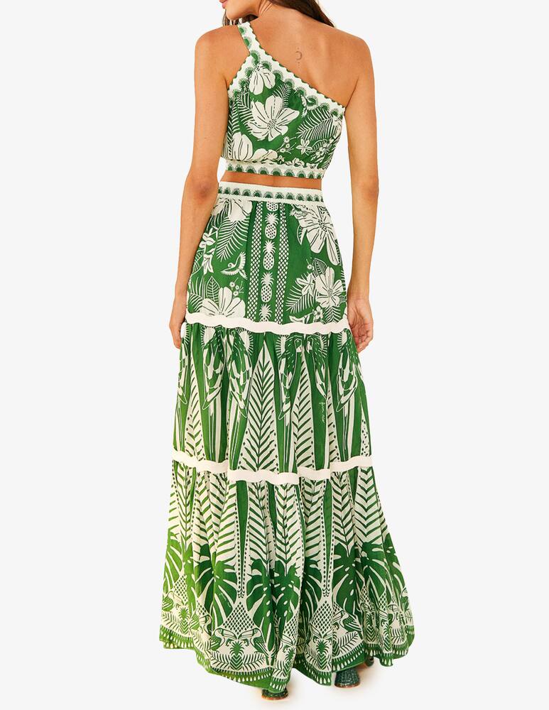 rinascente Farm Rio Macaw elegance maxi skirt