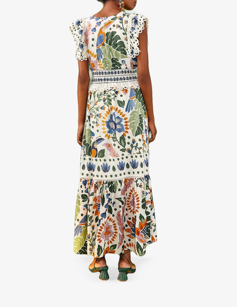rinascente Farm Rio Summer garden maxi dress