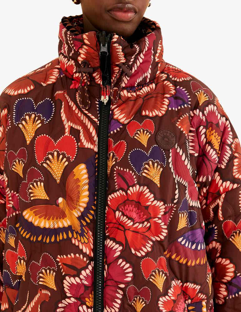 rinascente Farm Rio Nature beauty embroided puffer jacket