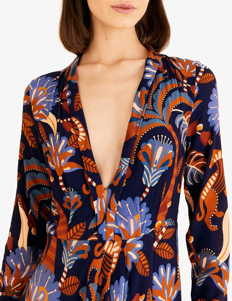 rinascente Farm Rio Abito maxi a maniche lunghe con scollo a V