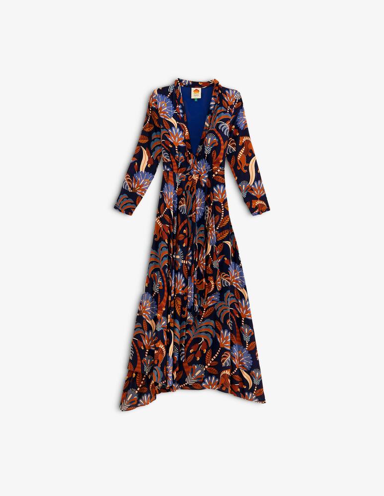 rinascente Farm Rio Abito maxi a maniche lunghe con scollo a V