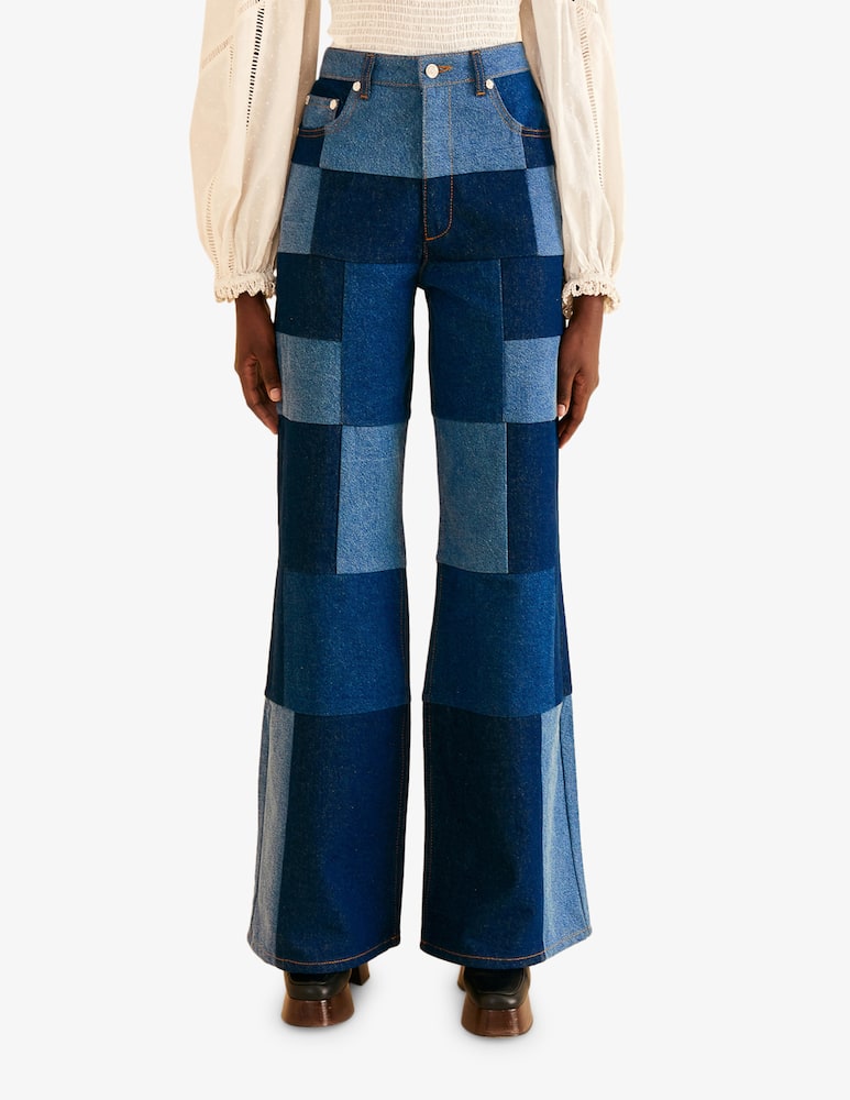 Farm Rio Jeans in denim patch grafico - immagine 1 Farm Rio Jeans in denim patch grafico - immagine 1
