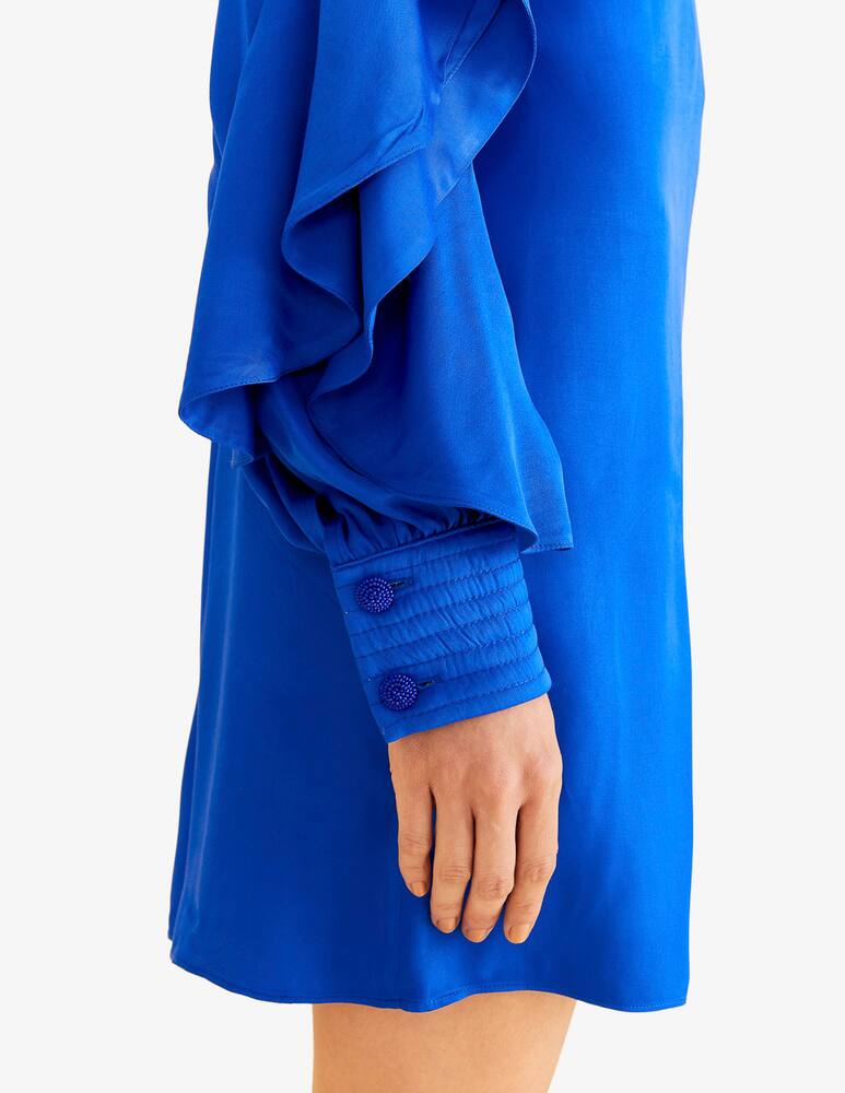 rinascente Farm Rio Backless ruffled sleeve mini dress