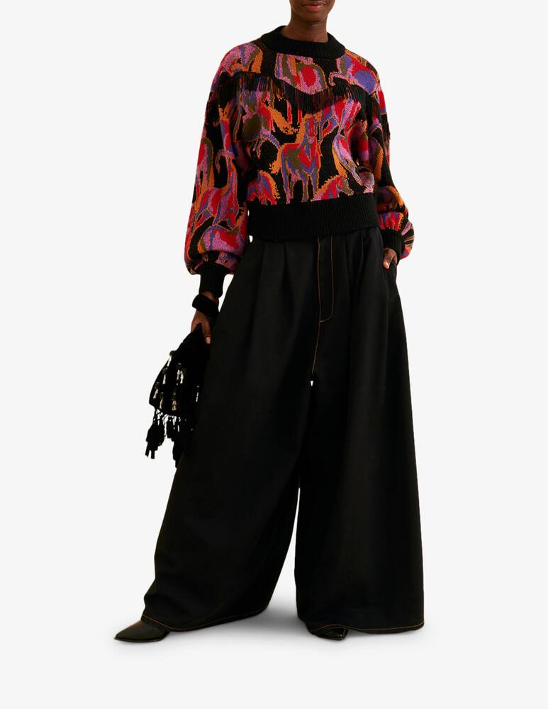 rinascente Farm Rio Maglione con frange Wild horses