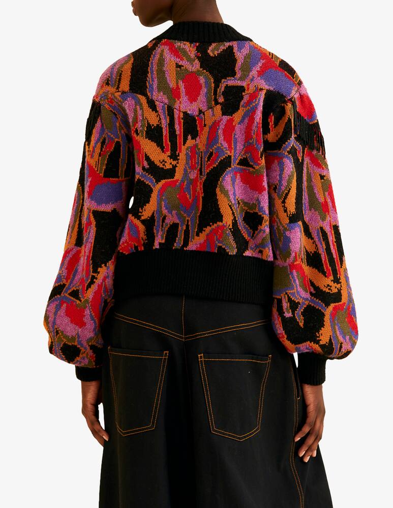 rinascente Farm Rio Maglione con frange Wild horses