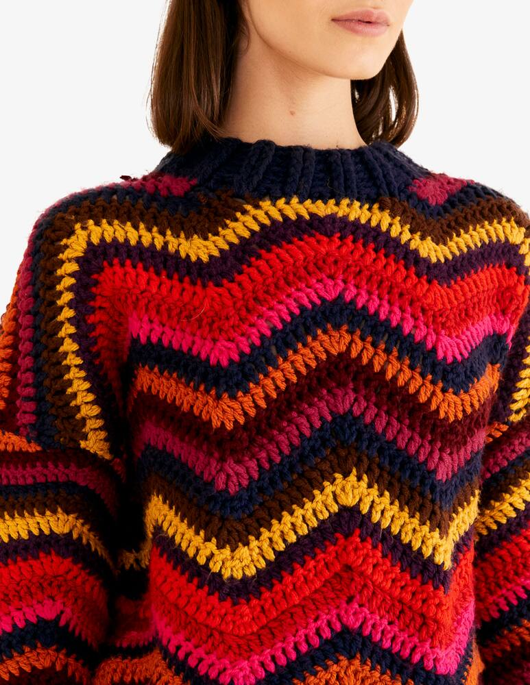 rinascente Farm Rio Maglione a collo alto all'uncinetto