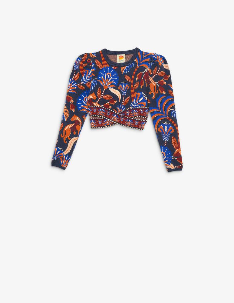 rinascente Farm Rio Knit cropped top