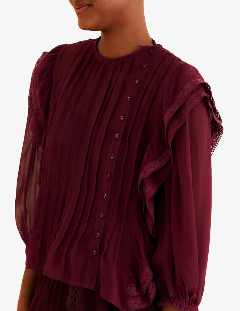 rinascente Farm Rio Blusa con rouches