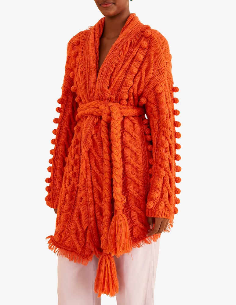 rinascente Farm Rio Braided knit cardigan