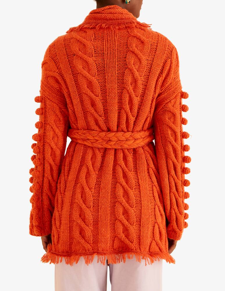 rinascente Farm Rio Braided knit cardigan